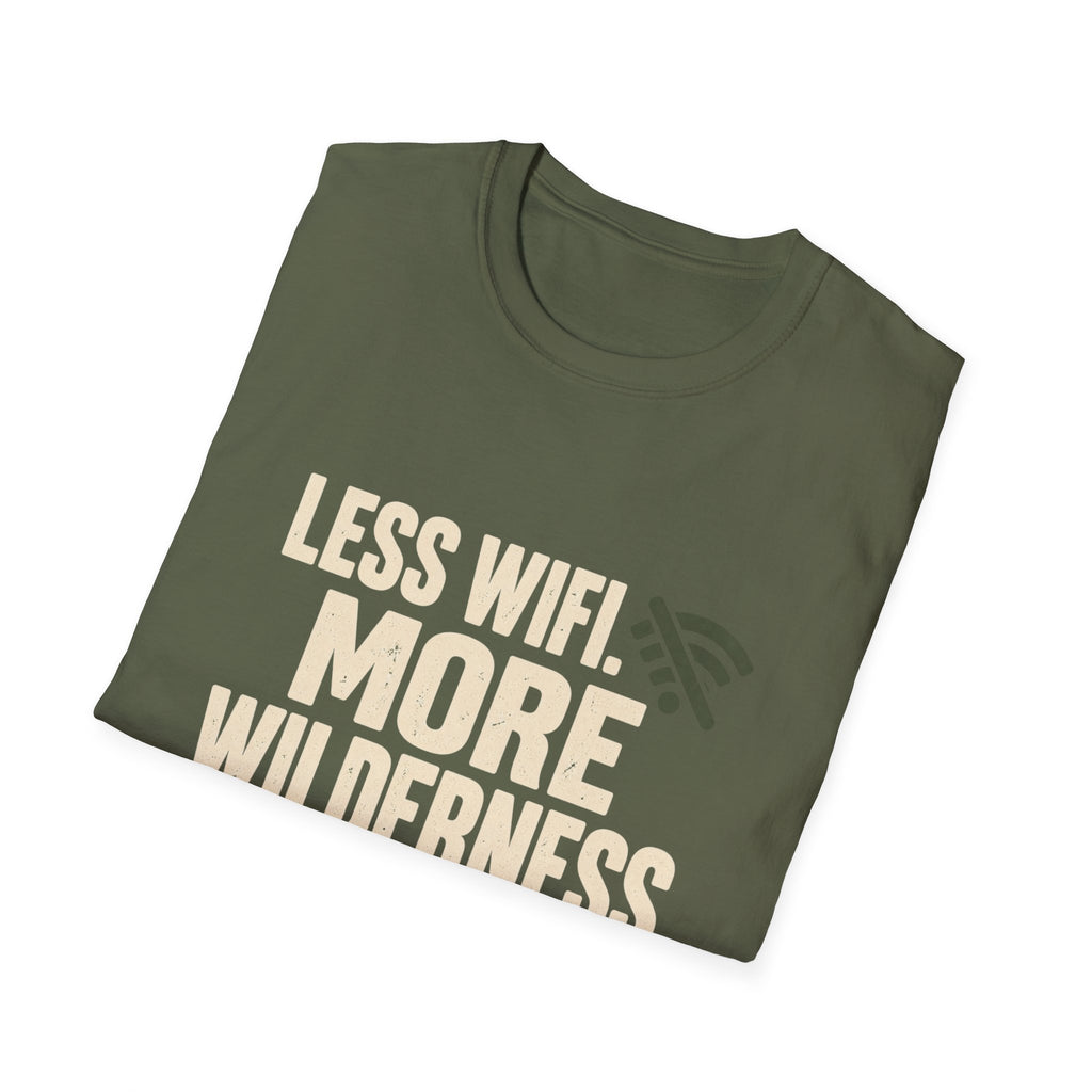 Less Wifi More Wilderness T-Shirt